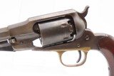 1860s mfr CIVIL WAR Antique REMINGTON “New Model” NAVY Percussion Revolver - 4 of 19