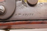 ENGRAVED Antique A.W. SPIES Brass Barrel .73 MANSTOPPER Percussion Pistol
Chambered in a MANSTOPPING .73 Caliber - 6 of 22