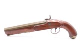 ENGRAVED Antique A.W. SPIES Brass Barrel .73 MANSTOPPER Percussion Pistol
Chambered in a MANSTOPPING .73 Caliber - 19 of 22