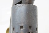 CASED CIVIL WAR Era MANHATTAN FIRE ARMS CO. Series III Perc. NAVY Revolver
ENGRAVED ANTIQUE With Multi-Panel CYLINDER SCENE - 16 of 24