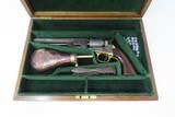 CASED CIVIL WAR Era MANHATTAN FIRE ARMS CO. Series III Perc. NAVY Revolver
ENGRAVED ANTIQUE With Multi-Panel CYLINDER SCENE - 3 of 24