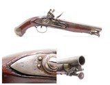 Early 1800s Antique London Proofed FLINTLOCK Pistol .67 CAPTIVE RAMROD “17” Early 19th Century BIG BORE “MANSTOPPER”