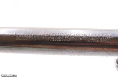 Scarce COLT “New Service” FLATTOP Target Model C&R .44 S&W RUSSIAN Revolver LARGE Double Action with 7 1/2” Barrel - Image 10 of 19