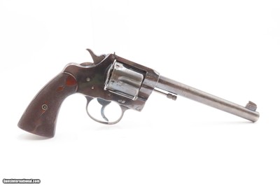 Scarce COLT “New Service” FLATTOP Target Model C&R .44 S&W RUSSIAN Revolver LARGE Double Action with 7 1/2” Barrel - Image 16 of 19