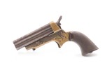 Antique CIVIL WAR/WILD WEST Era C. SHARPS Model 2 .30 RF PEPPERBOX Revolver 4-Shot FRONTIER Self Defense Pocket Gun - 2 of 18