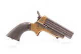 Antique CIVIL WAR/WILD WEST Era C. SHARPS Model 2 .30 RF PEPPERBOX Revolver 4-Shot FRONTIER Self Defense Pocket Gun - 15 of 18