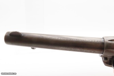 1920 mfg. COLT Single Action Army “PEACEMAKER” .38 WCF C&R Revolver HOLSTER .38 WCF Colt 6-Shooter Made in the ROARING TWENTIES - Image 13 of 22