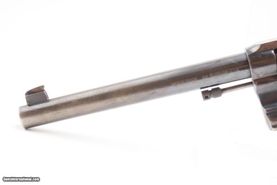 Scarce COLT “New Service” FLATTOP Target Model C&R .44 S&W RUSSIAN Revolver LARGE Double Action with 7 1/2” Barrel - Image 5 of 19