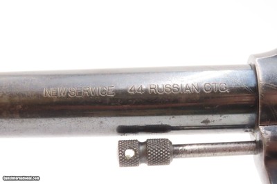 Scarce COLT “New Service” FLATTOP Target Model C&R .44 S&W RUSSIAN Revolver LARGE Double Action with 7 1/2” Barrel - Image 6 of 19