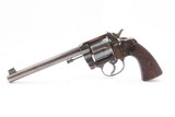 Scarce COLT “New Service” FLATTOP Target Model C&R .44 S&W RUSSIAN Revolver LARGE Double Action with 7 1/2” Barrel - 2 of 19