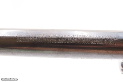 Scarce COLT “New Service” FLATTOP Target Model C&R .44 S&W RUSSIAN Revolver LARGE Double Action with 7 1/2” Barrel - Image 10 of 19