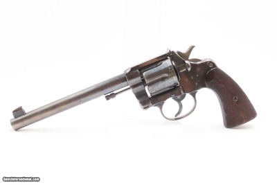 Scarce COLT “New Service” FLATTOP Target Model C&R .44 S&W RUSSIAN Revolver LARGE Double Action with 7 1/2” Barrel - Image 2 of 19