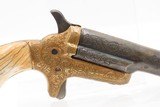 ENGRAVED, IVORY Gripped Pair of COLT Single Shot “THUER” Deringers Antique
COLT Marked HARDWOOD CASE & ANTIQUE IVORY GRIPS - 20 of 25