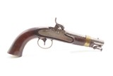 VERY Scarce RIFLED BORE Henry DERINGER U.S. Model 1842 NAVY Pistol USN .54
1 of only 200 Rifled Model 1842 Pistols Accepted by the Navy - 2 of 18