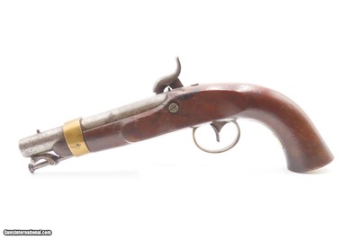 VERY Scarce RIFLED BORE Henry DERINGER U.S. Model 1842 NAVY Pistol USN .541 of only 200 Rifled Model 1842 Pistols Accepted by the Navy - Image 14 of 18