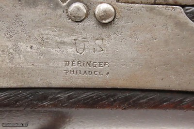 VERY Scarce RIFLED BORE Henry DERINGER U.S. Model 1842 NAVY Pistol USN .541 of only 200 Rifled Model 1842 Pistols Accepted by the Navy - Image 6 of 18