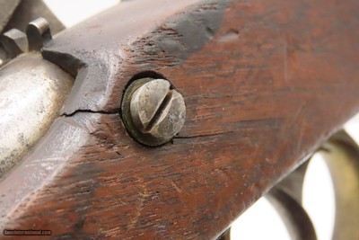 VERY Scarce RIFLED BORE Henry DERINGER U.S. Model 1842 NAVY Pistol USN .541 of only 200 Rifled Model 1842 Pistols Accepted by the Navy - Image 18 of 18