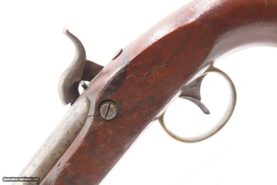 VERY Scarce RIFLED BORE Henry DERINGER U.S. Model 1842 NAVY Pistol USN .541 of only 200 Rifled Model 1842 Pistols Accepted by the Navy - Image 16 of 18