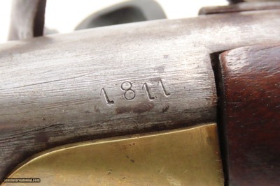 1811 Date NAPOLEONIC WARS French CHARLEVILLE M1777 Pattern FLINTLOCK Pistol Predecessor to the First U.S. Martial Pistol - Image 10 of 18