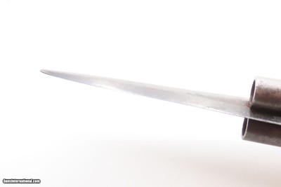 RARE Antique DUMOUTHIER Double Barrel Percussion KNIFE Pistol GERMAN SILVER Liege Proofed SIDE by SIDE Pistol/Knife Combo - Image 7 of 19