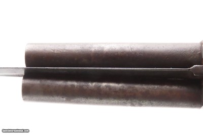 RARE Antique DUMOUTHIER Double Barrel Percussion KNIFE Pistol GERMAN SILVER Liege Proofed SIDE by SIDE Pistol/Knife Combo - Image 9 of 19