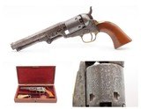 c1854 mfr. CASED Antique SAM COLT Model 1849 POCKET Revolver Pre-CIVIL WAR With Stage Coach Robbery Cylinder Scene - 1 of 22