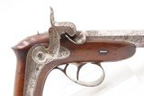 c1850s BRACE of FRENCH TARGET Pistols by GASTINNE-RENETTE Cased & Engraved
.41 Caliber Percussion Matched Set - 24 of 25