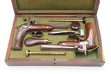 c1850s BRACE of FRENCH TARGET Pistols by GASTINNE-RENETTE Cased & Engraved
.41 Caliber Percussion Matched Set - 25 of 25