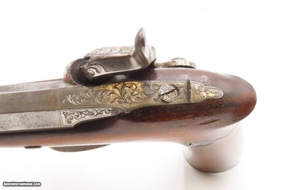 c1850s BRACE of FRENCH TARGET Pistols by GASTINNE-RENETTE Cased & Engraved.41 Caliber Percussion Matched Set - Image 21 of 25
