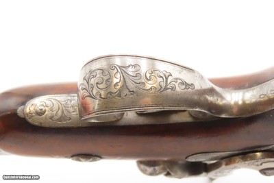 c1850s BRACE of FRENCH TARGET Pistols by GASTINNE-RENETTE Cased & Engraved.41 Caliber Percussion Matched Set - Image 4 of 25