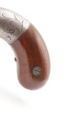 GOLD RUSH Era ALLEN & THURBER Antique WORCHESTER Period PEPPERBOX RevolverENGRAVED First DA Revolving Percussion Pistol - 4 of 21