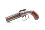 GOLD RUSH Era ALLEN & THURBER Antique WORCHESTER Period PEPPERBOX RevolverENGRAVED First DA Revolving Percussion Pistol - 3 of 21