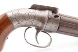 GOLD RUSH Era ALLEN & THURBER Antique WORCHESTER Period PEPPERBOX RevolverENGRAVED First DA Revolving Percussion Pistol - 20 of 21