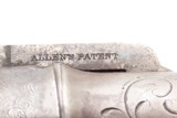 GOLD RUSH Era ALLEN & THURBER Antique WORCHESTER Period PEPPERBOX RevolverENGRAVED First DA Revolving Percussion Pistol - 7 of 21