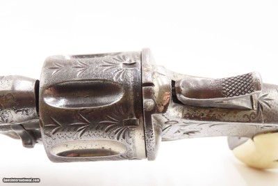 Antique MERWIN, HULBERT & Co. SA Large Frame “Frontier” w/ANTIQUE IVORIESENGRAVED Single Action Revolver ANTIQUE IVORY GRIP - Image 7 of 17