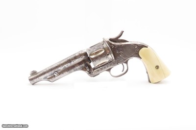 Antique MERWIN, HULBERT & Co. SA Large Frame “Frontier” w/ANTIQUE IVORIESENGRAVED Single Action Revolver ANTIQUE IVORY GRIP - Image 2 of 17