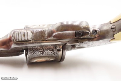 Antique MERWIN, HULBERT & Co. SA Large Frame “Frontier” w/ANTIQUE IVORIESENGRAVED Single Action Revolver ANTIQUE IVORY GRIP - Image 12 of 17