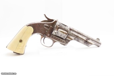 Antique MERWIN, HULBERT & Co. SA Large Frame “Frontier” w/ANTIQUE IVORIESENGRAVED Single Action Revolver ANTIQUE IVORY GRIP - Image 14 of 17