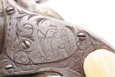 Antique MERWIN, HULBERT & Co. SA Large Frame “Frontier” w/ANTIQUE IVORIESENGRAVED Single Action Revolver ANTIQUE IVORY GRIP - Image 10 of 17