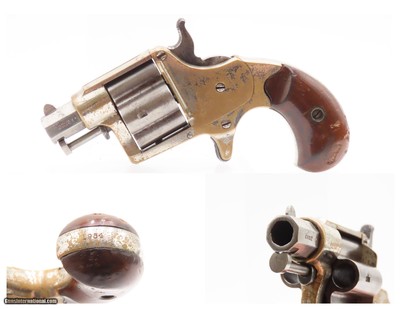 RARE Antique COLT CLOVERLEAF .41 RF House Revolver 1-3/8” OCTAGONAL BARREL
WILD WEST Era “Jim Fisk” Model Made in 1871