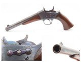 Antique Commercial REMINGTON 1871 ARMY .50 CF ROLLING BLOCK Pistol BIG BORE SCARCE; 1 of an Estimated 6,000 Manufactured - 1 of 17