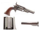 c1855 mfr. Antique Pre-CIVIL WAR COLT M1855 ROOT Sidehammer POCKET Revolver With Clear Indian & Settler Cabin Fight Cylinder Scene - 1 of 18