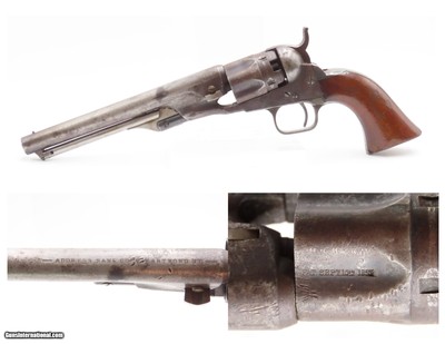 EARLY PRODUCTION Antique COLT M1862 POLICE Percussion Revolver THREE DIGIT
THREE DIGIT SERIAL NUMBER & SCARCE 6-1/2” Barrel