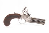 Antique EUROPEAN “Tap Action” DOUBLE BARREL Superposed .41 FLINTLOCK Pistol Very Nice ENGRAVED LATE 1700S to EARLY 1800s! - 13 of 16