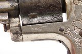 FACTORY ENGRAVED & LETTERED Antique COLT “Open Top” RF POCKET Revolver NICKEL PLATED with ANTIQUE IVORY GRIPS - 6 of 19