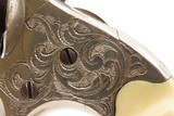 FACTORY ENGRAVED & LETTERED Antique COLT “Open Top” RF POCKET Revolver NICKEL PLATED with ANTIQUE IVORY GRIPS - 7 of 19