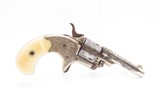 FACTORY ENGRAVED & LETTERED Antique COLT “Open Top” RF POCKET Revolver NICKEL PLATED with ANTIQUE IVORY GRIPS - 15 of 19