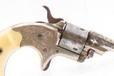 FACTORY ENGRAVED & LETTERED Antique COLT “Open Top” RF POCKET Revolver NICKEL PLATED with ANTIQUE IVORY GRIPS - 17 of 19