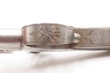 Engraved SEGALLAS Antique British BOX LOCK FLINTLOCK Metal POCKET Pistol
Mid-18th Century POCKET or BELT Pistol - 11 of 17