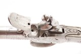 Engraved SEGALLAS Antique British BOX LOCK FLINTLOCK Metal POCKET Pistol
Mid-18th Century POCKET or BELT Pistol - 7 of 17